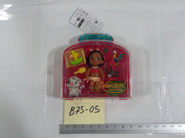 Disney Moana Animators' Collection Littles 4in Mini Doll Playset Pua Hei Hei Toy