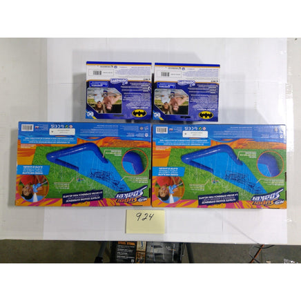 Nerf Super Soaker Slide & Swimways Batman Air Boat 4pc Bundle New Blue Outdoor