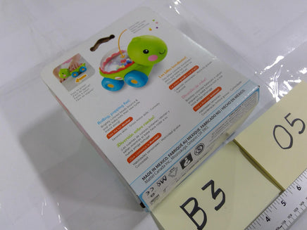 Fisher-Price Poppity Pop Turtle Push Toy 6m+ Rolling Beads Green Boy Infant