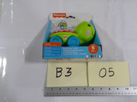 Fisher-Price Poppity Pop Turtle Push Toy 6m+ Rolling Beads Green Boy Infant