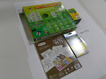 Crayola Critter Creator Fossil Kit Pets Coloring Book Crayons Markers Lot New