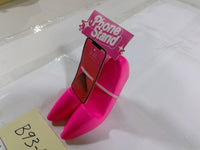 High Heel Shoes Desk Phone Stand Holder Universal Mount Pink Glossy Plastic