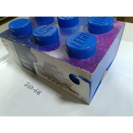 LEGO Storage Brick 6 Knobs Space Galaxy Blue Kids Toy Organizer Box 15in