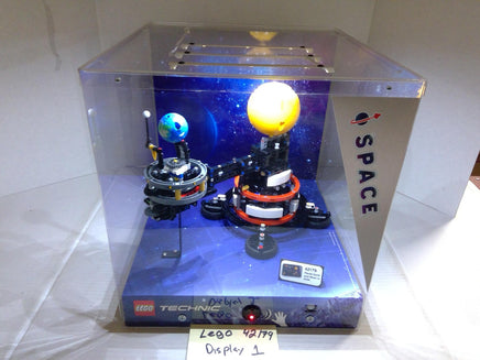 LEGO Technic 42179 Planet Earth Moon Space Display Case Clear Light Acrylic