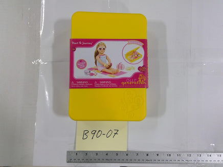 Our Generation Start A Journey Yellow Doll Beach Bag Storage Case 18 Inch New
