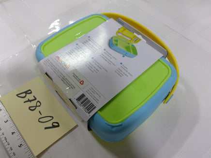 Munchkin Lunch Bento Box Stainless Steel Utensils Kids Toddler School Green New