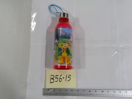 Disney Mickey Mouse Kids Water Bottle Red Plastic Drink Cup With Lid Reusable