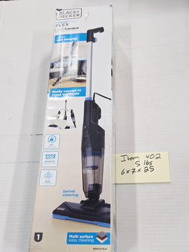 BLACK+DECKER PowerSeries Flex Corded 3-in-1 Stick Vacuum 600W HEPA Swivel