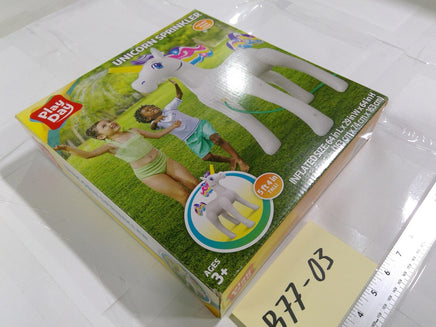 Play Day Unicorn Sprinkler Inflatable Kids Outdoor Water Toy Ages 3+ White New