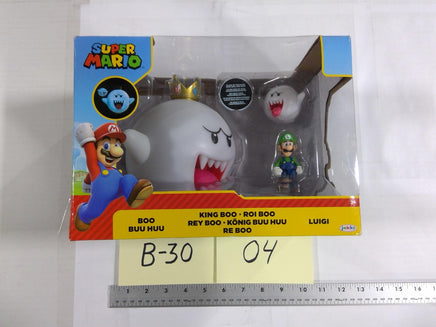 Super Mario King Boo Luigi Boo Figure Set Jakks Pacific Nintendo New Boxed Toy