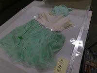 Tutu Dress Costume Girls 4T Green Hood Alien Ears Glitter Stars Tulle Party