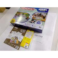 Hasbro Monopoly Giant Edition Board Game Kids Unisex Blue Excellent Crayola Set