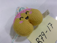 Ami Amis Donut Plush Toy Mini Yellow Pink Frosting Sprinkles New Knit Cute 3+