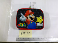 Super Mario Bros Nintendo Kids Padded Tote Bag Mario Star Red Black New Glossy