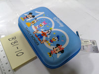Disney Hard Shell Pencil Case Kids Zipper Storage Box Blue Disney 100 Characters