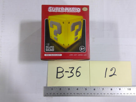 Super Mario Paladone Mini Question Block Light Lamp Coin Sound New Yellow