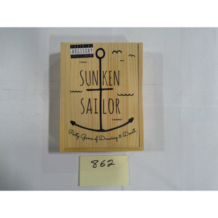 Buffalo Games Sunken Sailor Party Game Adult 17+ Wood Box New Sealed Drawing