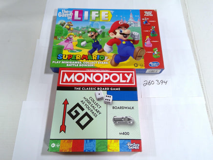 Hasbro Family Board Game Lot Monopoly Game Of Life Super Mario New Sealed