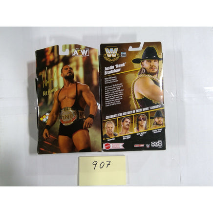 Mattel Jazwares Wrestling Figures Wardlow AEW Justin Bradshaw WWE Legends Good
