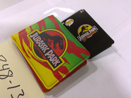 Jurassic Park Wallet Mens Bifold Multicolor Dilophosaurus Faux Leather Movie