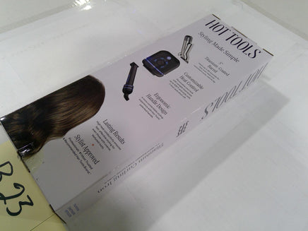 Hot Tools Titanium Curling Iron 1" Barrel Black Adjustable Heat Hair New