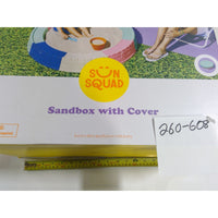 Sun Squad Sandbox with Cover Kids Toddler 45in Multicolor NEW 18m+ Backyard Toy