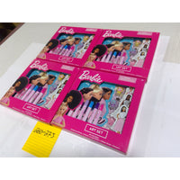 Barbie Art Set Kids 4-Pack Pink New Notebook Markers Stickers Stampers 716300BAR