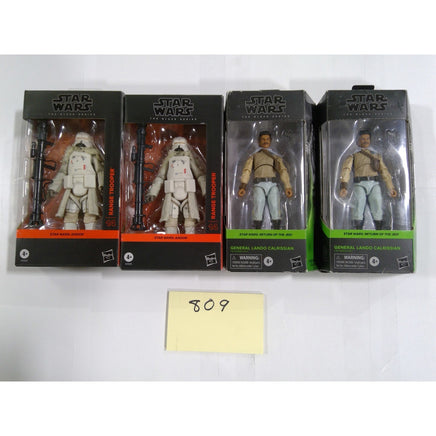 Hasbro Star Wars Black Series Lot 4 Lando Calrissian Range Trooper New Box Wear