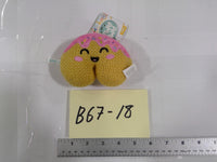 Ami Amis Donut Plush Toy Mini Yellow Pink Frosting Sprinkles New Cute Knit