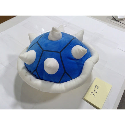 Nintendo Mario Kart Blue Spiny Shell Plush Kids OS Blue Excellent Spiked Shell