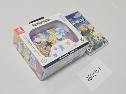 PowerA Super Mario Wireless Controller Nintendo Switch + LEGO Worlds Game New