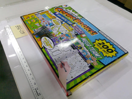 Horizon Group USA Create Your Own Comic Books 200 Pc Art Kit Stamps Markers New
