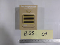 Retro Speaker Wireless Portable Beige 3W Micro USB Charging Cable New Box