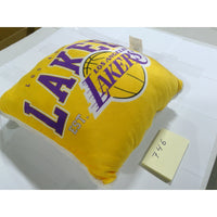 NBA Los Angeles Lakers Throw Pillow Unisex OS Yellow Excellent Sherpa Back