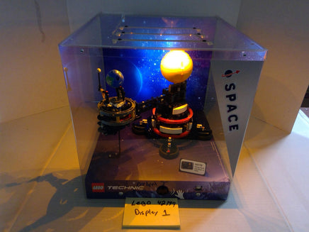 LEGO Technic 42179 Planet Earth Moon Space Display Case Clear Light Acrylic