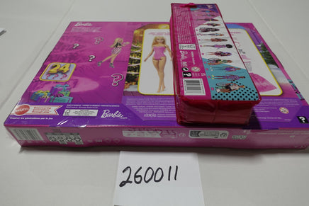 Barbie Advent Calendar Doll Set + Barbie Fashion Doll Case Lot New In Box Mattel