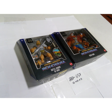 Masters of the Universe Eternia He-Man Beast Man 7in Figure Lot New Damaged Box