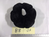 Black Plush Pumpkin Centerpiece Soft Halloween Table Decor Modern Contemporary