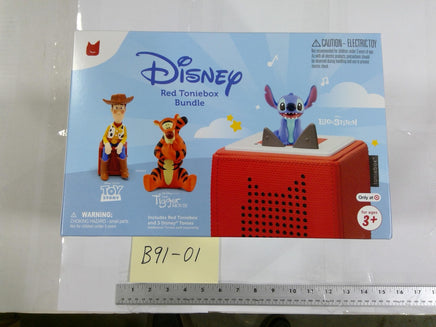 Disney Tonies Red Toniebox Bundle Kids Audio Player Woody Tigger Stitch New