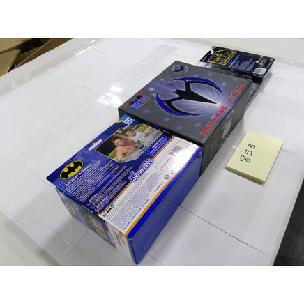 DC Batman Lot Batarang Replica Air Boat Figure DVD Set Black Good Condition