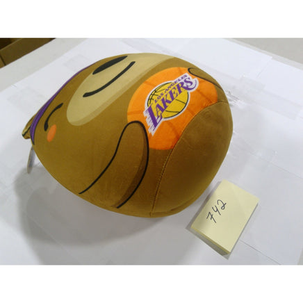 Pegasus Sports LA Lakers Squish Me Plush Bear NBA Brown Purple Excellent