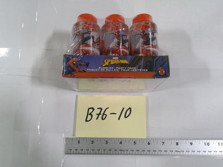 Marvel Spider-Man Bubbles Party Pack 6 Bubble Bottles Kids Toy Red New