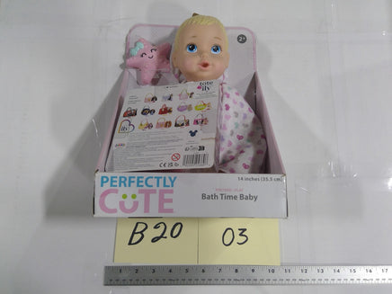 Perfectly Cute Bath Time Baby 14in Baby Doll Towel Set New In Box Pretend Play