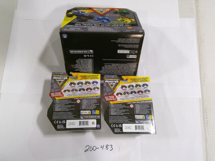 Monster Jam Grave Digger Wild Side Dragon Truck Lot 3 Spin Master New Sealed