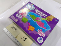Playfoam Pluffle Sensory Station Set Kids 3+ Bin Tools 2 Colors Green Pink New