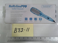 BaBylissPRO Nano Titanium Compact Thermal Paddle Brush 3 Heat Settings Blue New