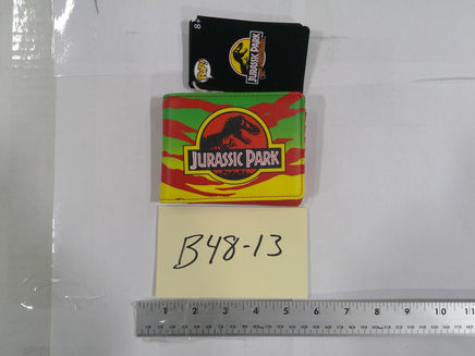 Jurassic Park Wallet Mens Bifold Multicolor Dilophosaurus Faux Leather Movie