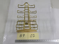 Brightroom Gold Metal Countertop Wine Rack 6 Bottle Holder Bar Storage Stand