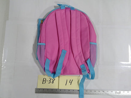 Disney Princess Kids Backpack Pink Blue Girls School Bag Cartoon Print Bookbag