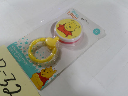 Disney Baby Winnie The Pooh Spinner Rattle Toy Infant Boys BPA Free Yellow